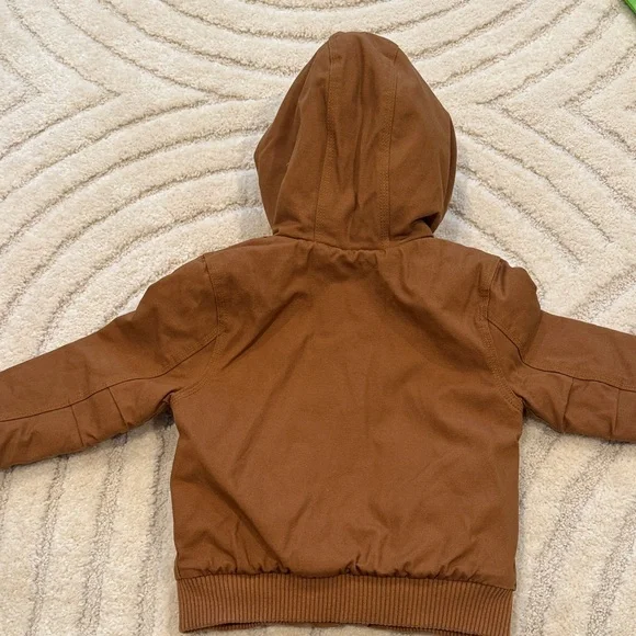 Carhartt Brown Toddler Insulated Hooded Jacket - Picture 5 of 6